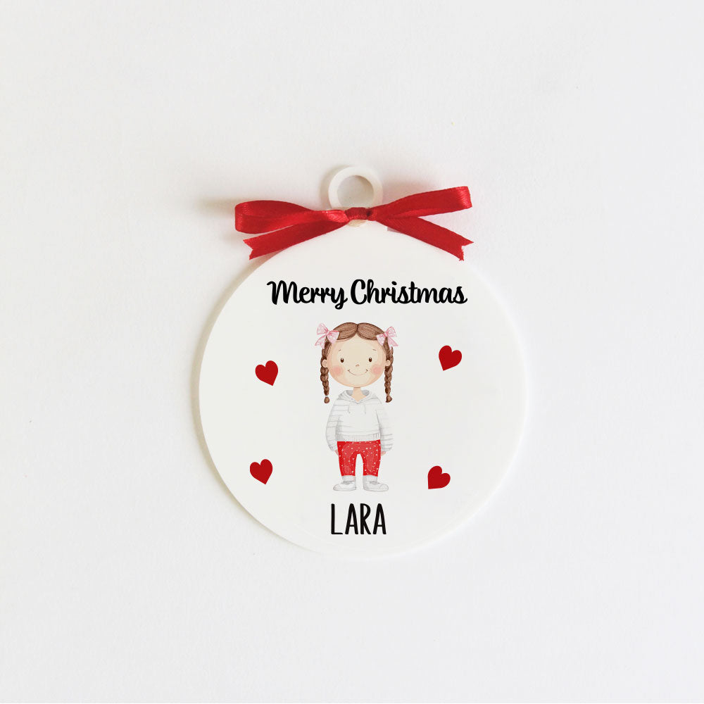 Adorable Christmas Family Ornament - 1 person/pet