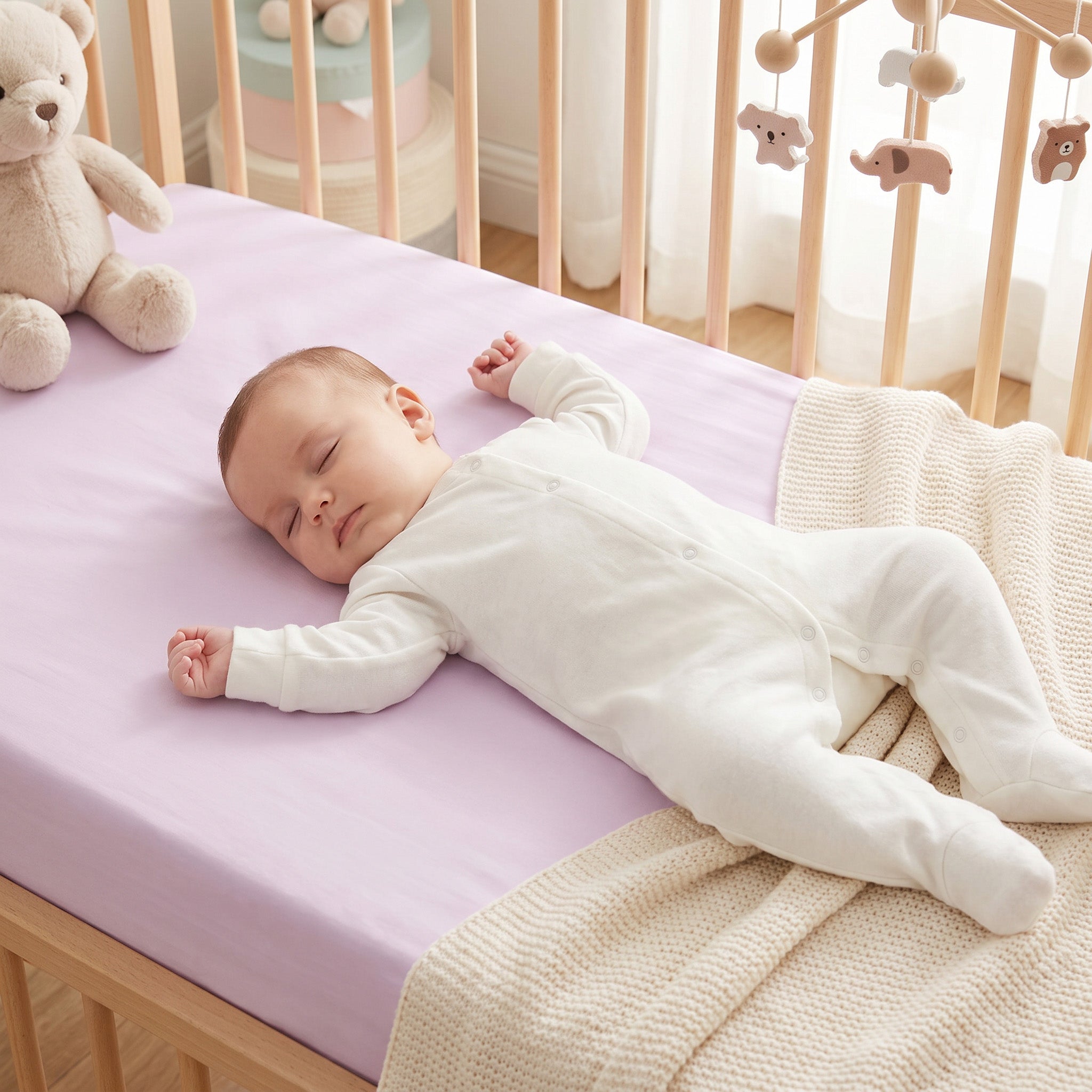Solid Designs Crib Sheets