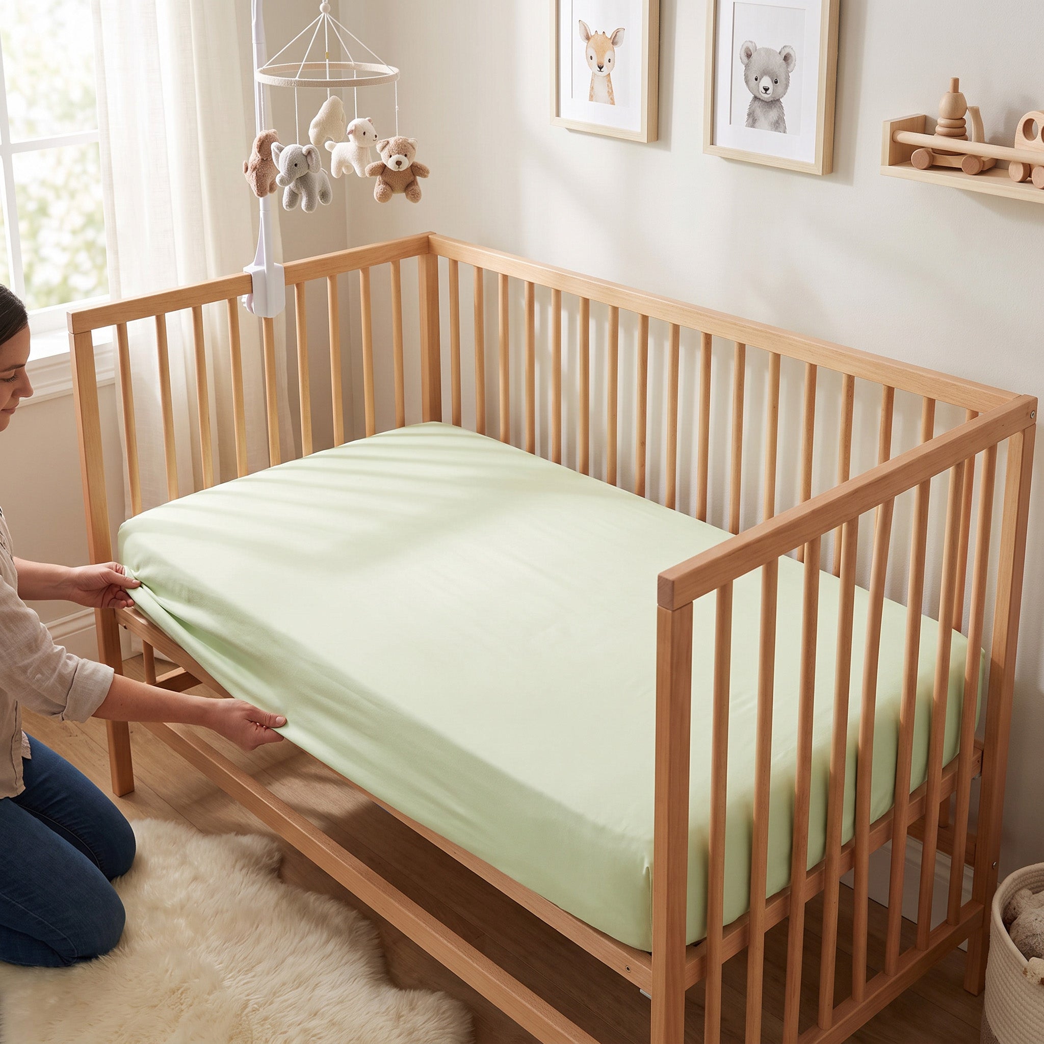 Solid Designs Crib Sheets