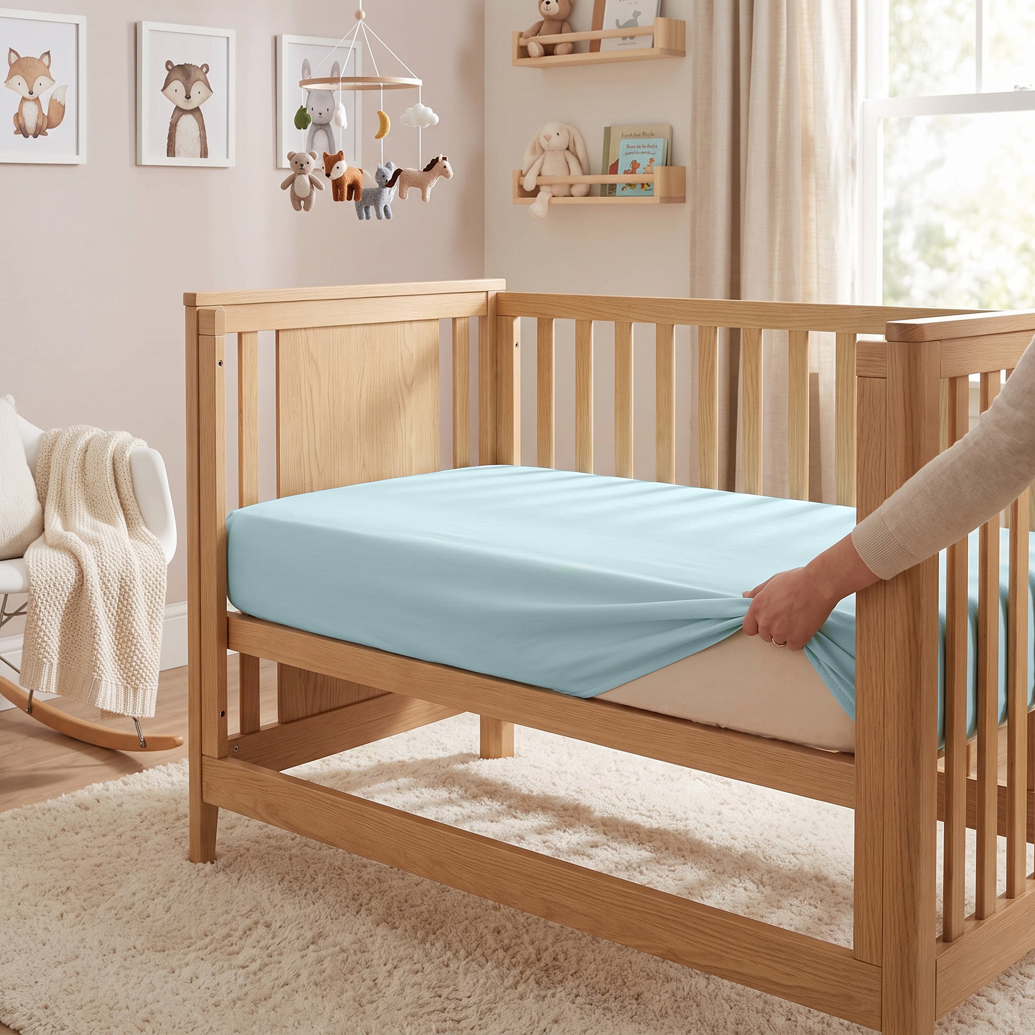 Solid Designs Crib Sheets