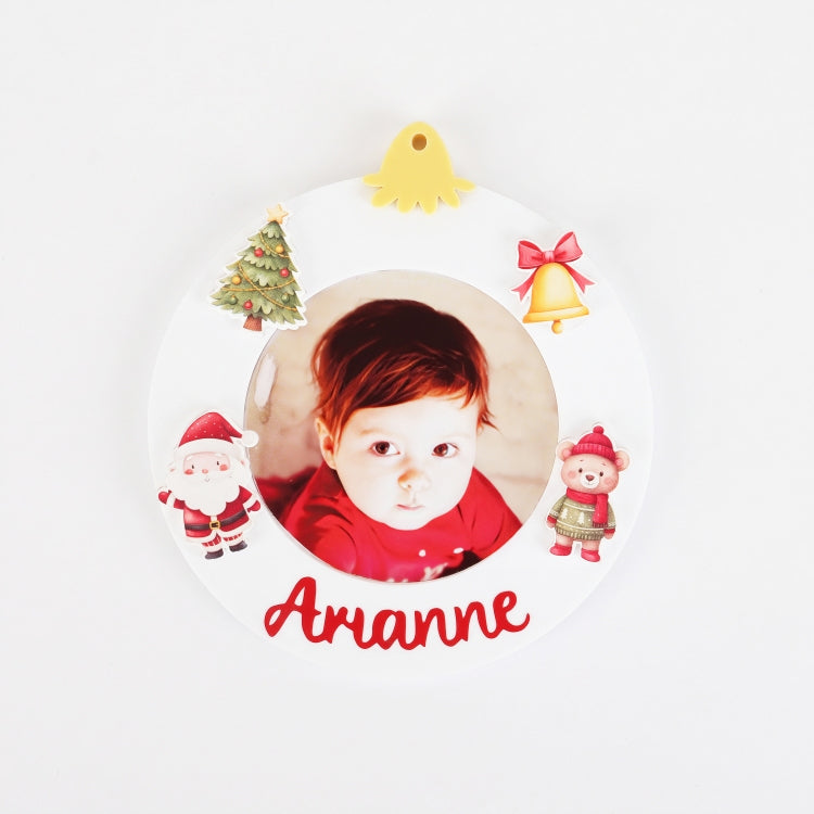 Christmas Photo Ornament - Round