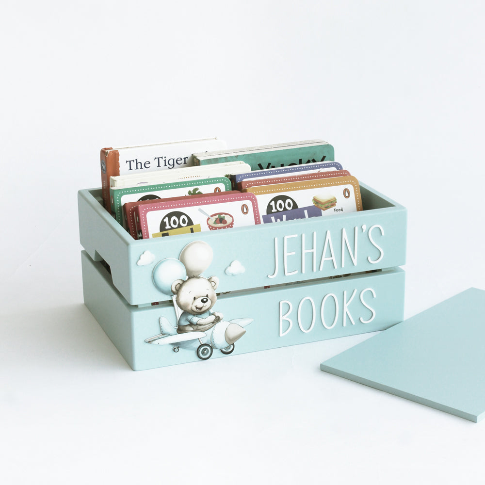 My Book Box - Blue - Teddy