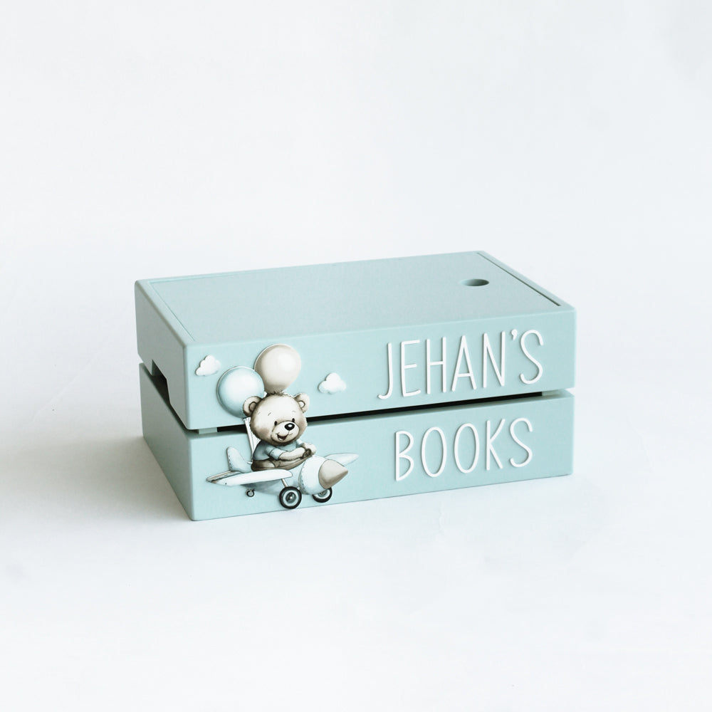 My Book Box - Blue - Teddy