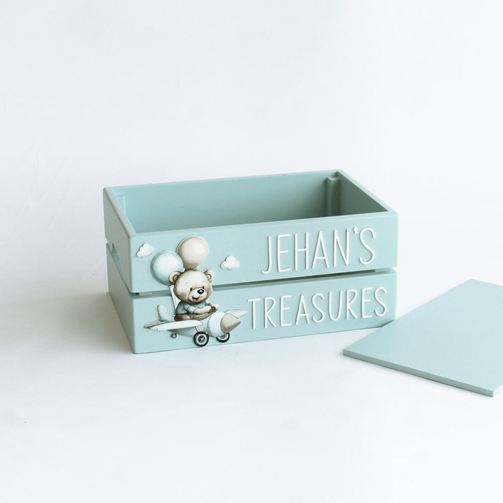 My Treasure Box - Blue - Teddy