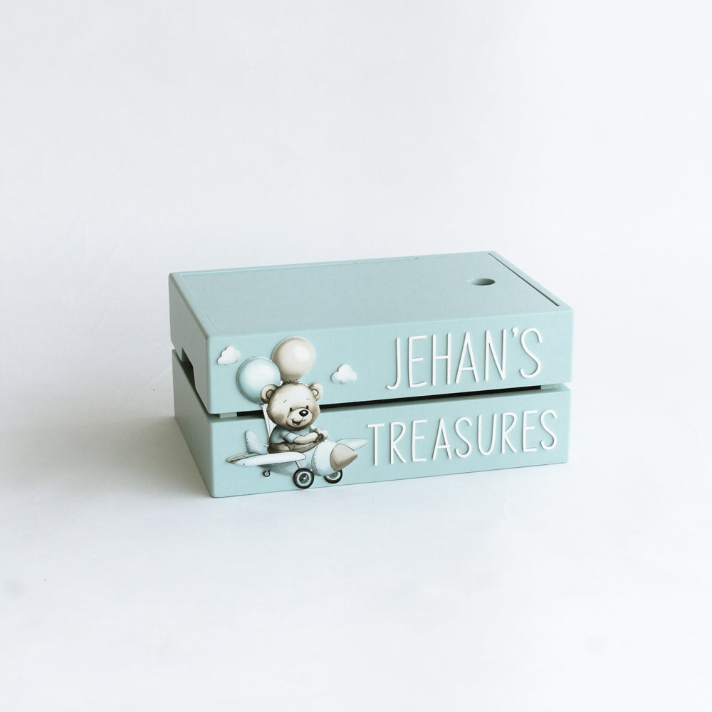 My Treasure Box - Blue - Teddy