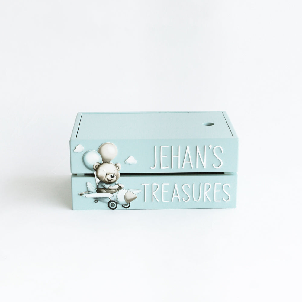 My Treasure Box - Blue - Teddy