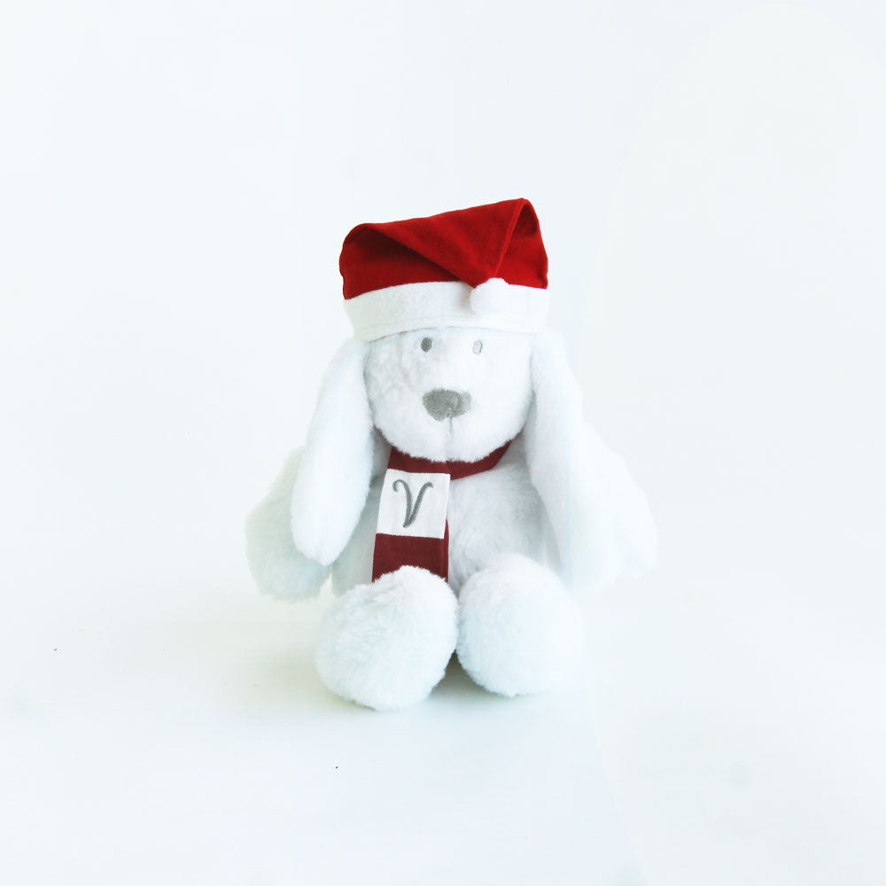Personalized Christmas Bunny - Red - With Cap