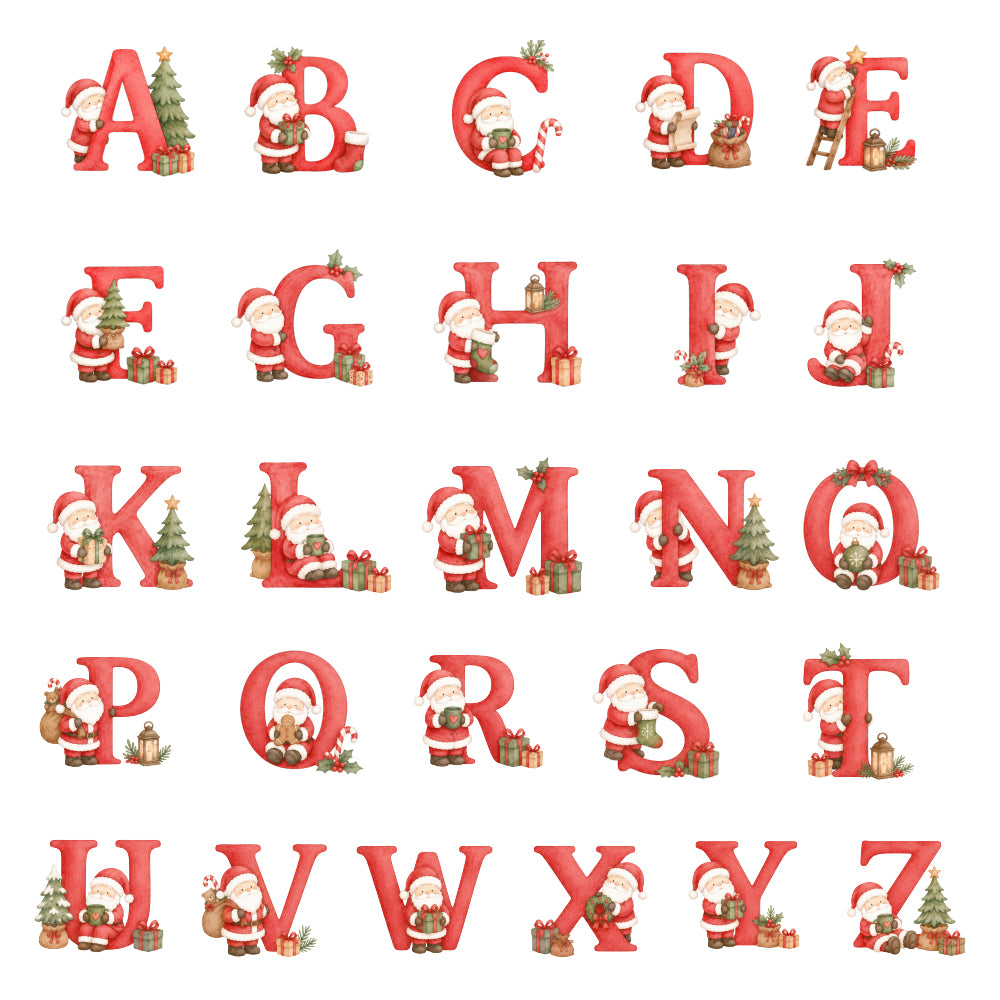 Alphabet Christmas Ornament