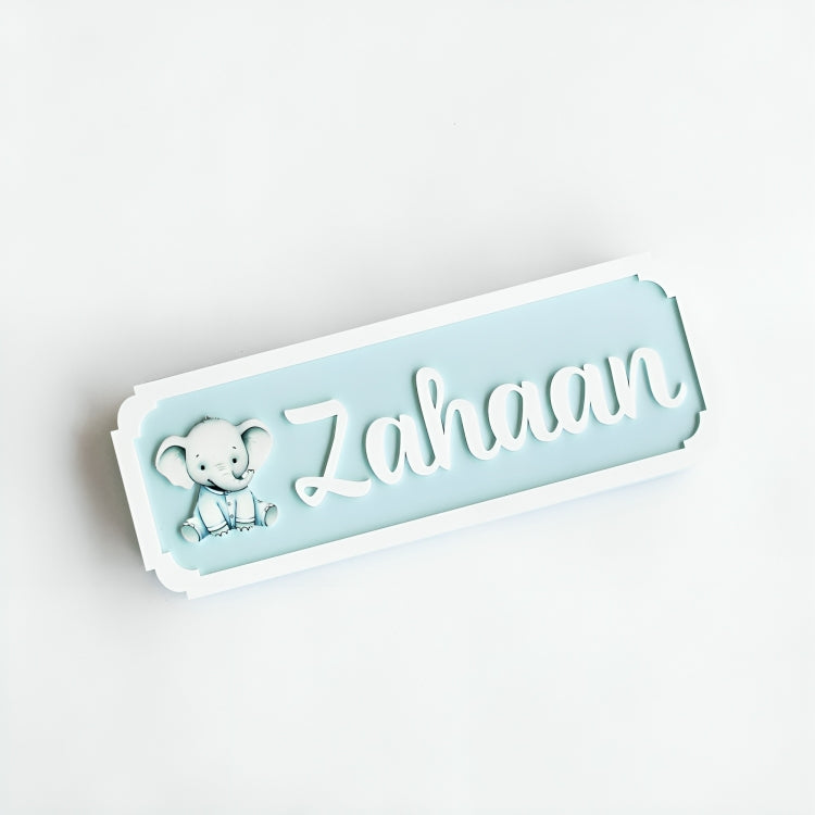Name Plaque - Ellie - Blue