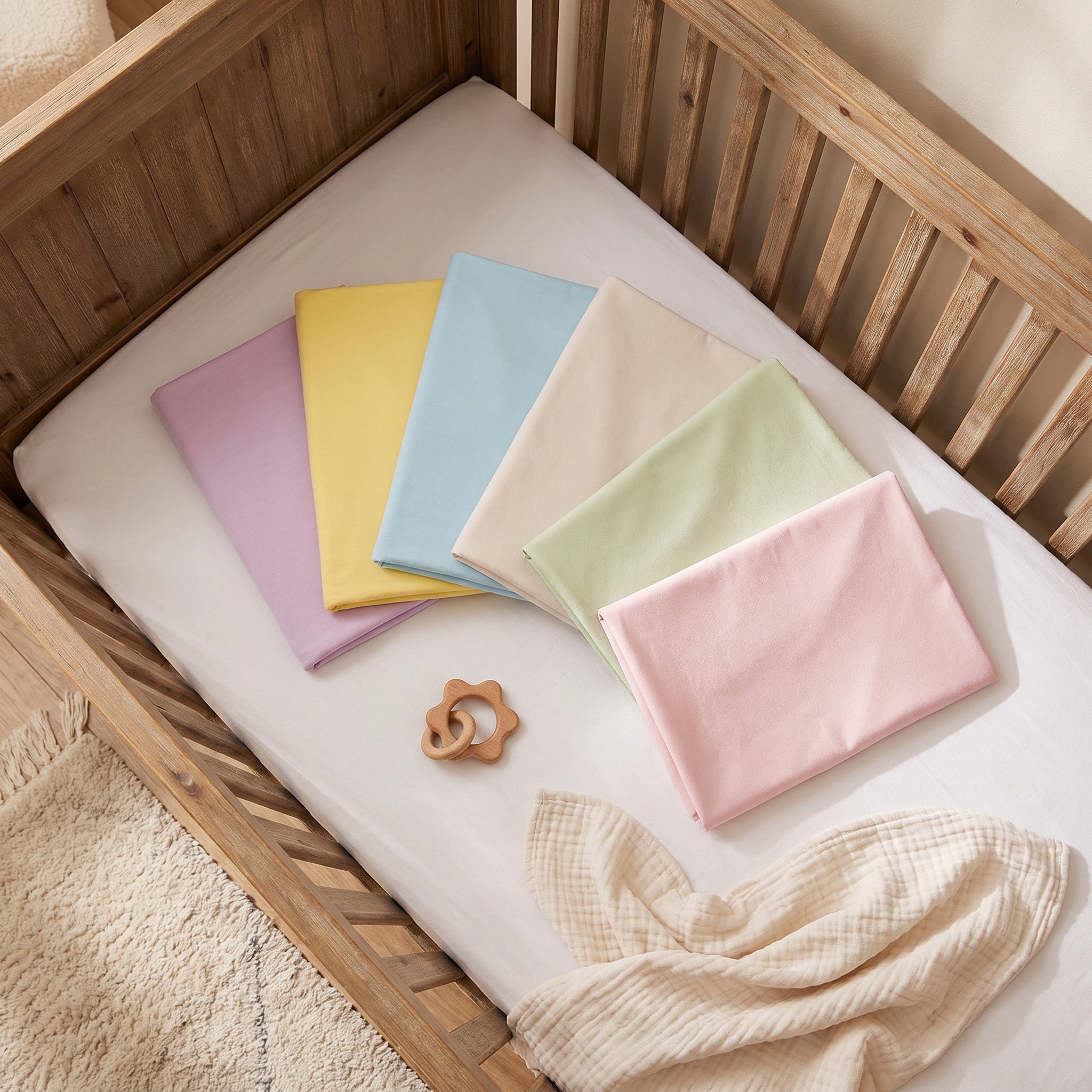Solid Designs Crib Sheets