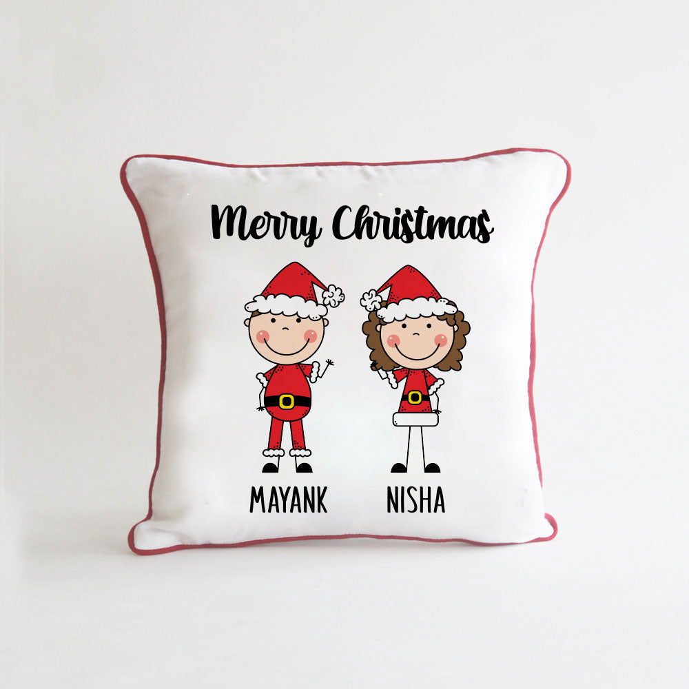 Square Family Cushion - 2 People/Pets