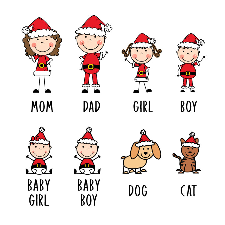 Christmas Family Ornament - 1 Person/Pet