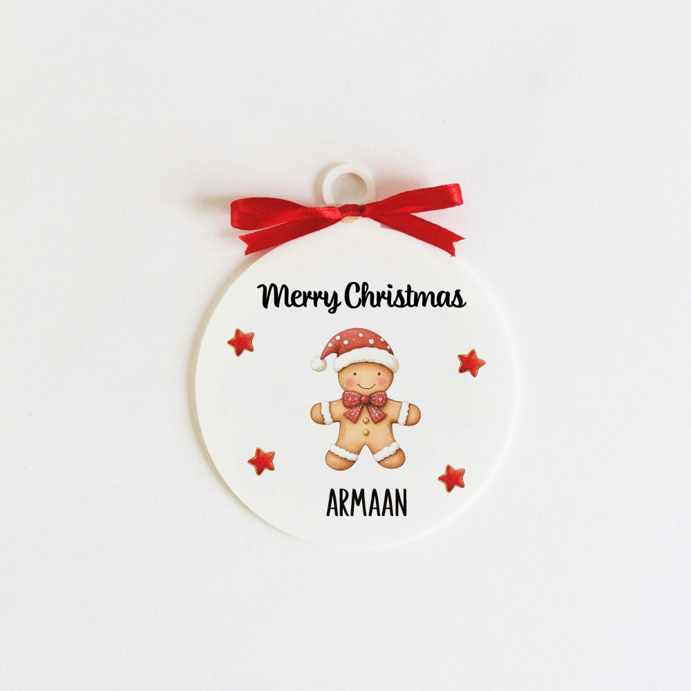 Gingerbread Christmas Family Ornament - 1 person