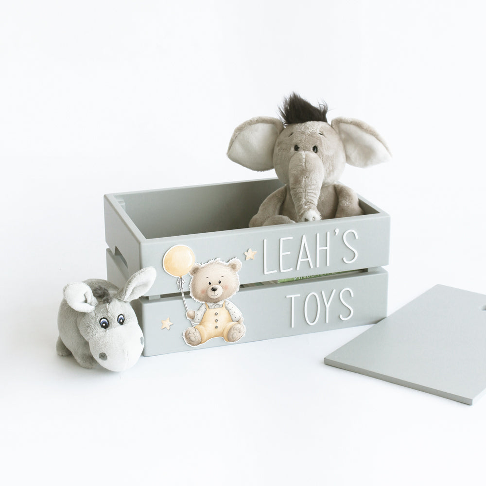 My Toy Box - Grey - Teddy Balloon