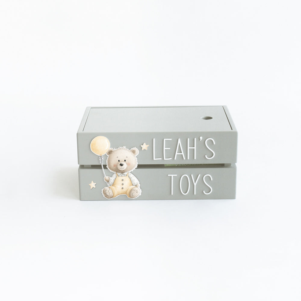 My Toy Box - Grey - Teddy Balloon
