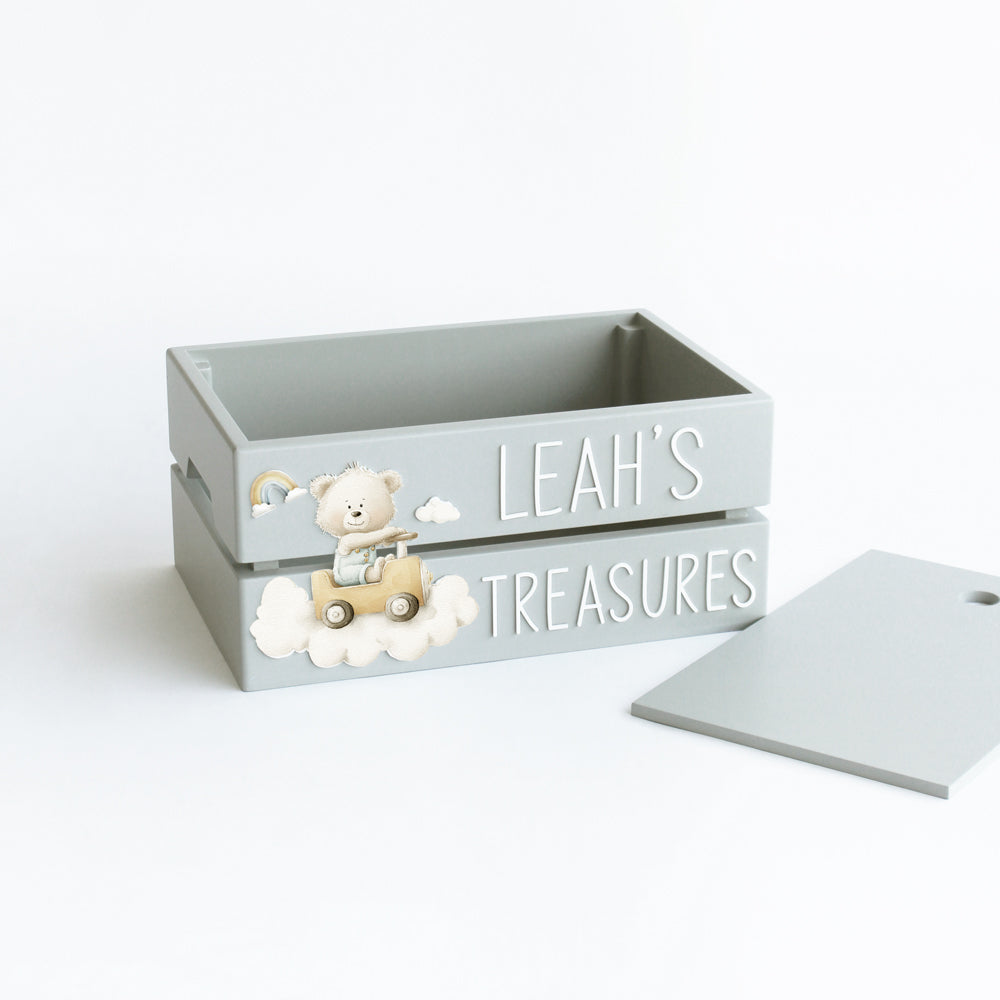 My Treasure Box - Grey - Teddy