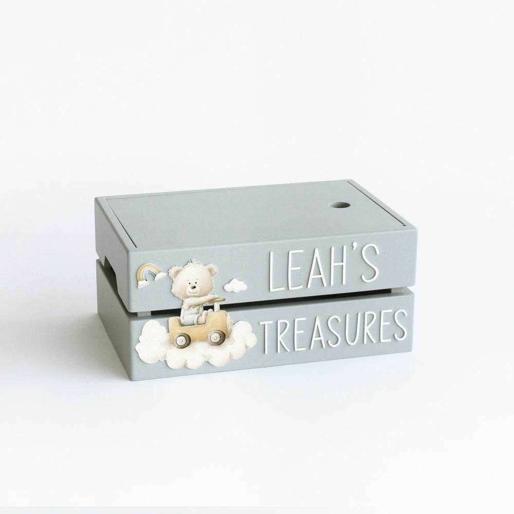 My Treasure Box - Grey - Teddy
