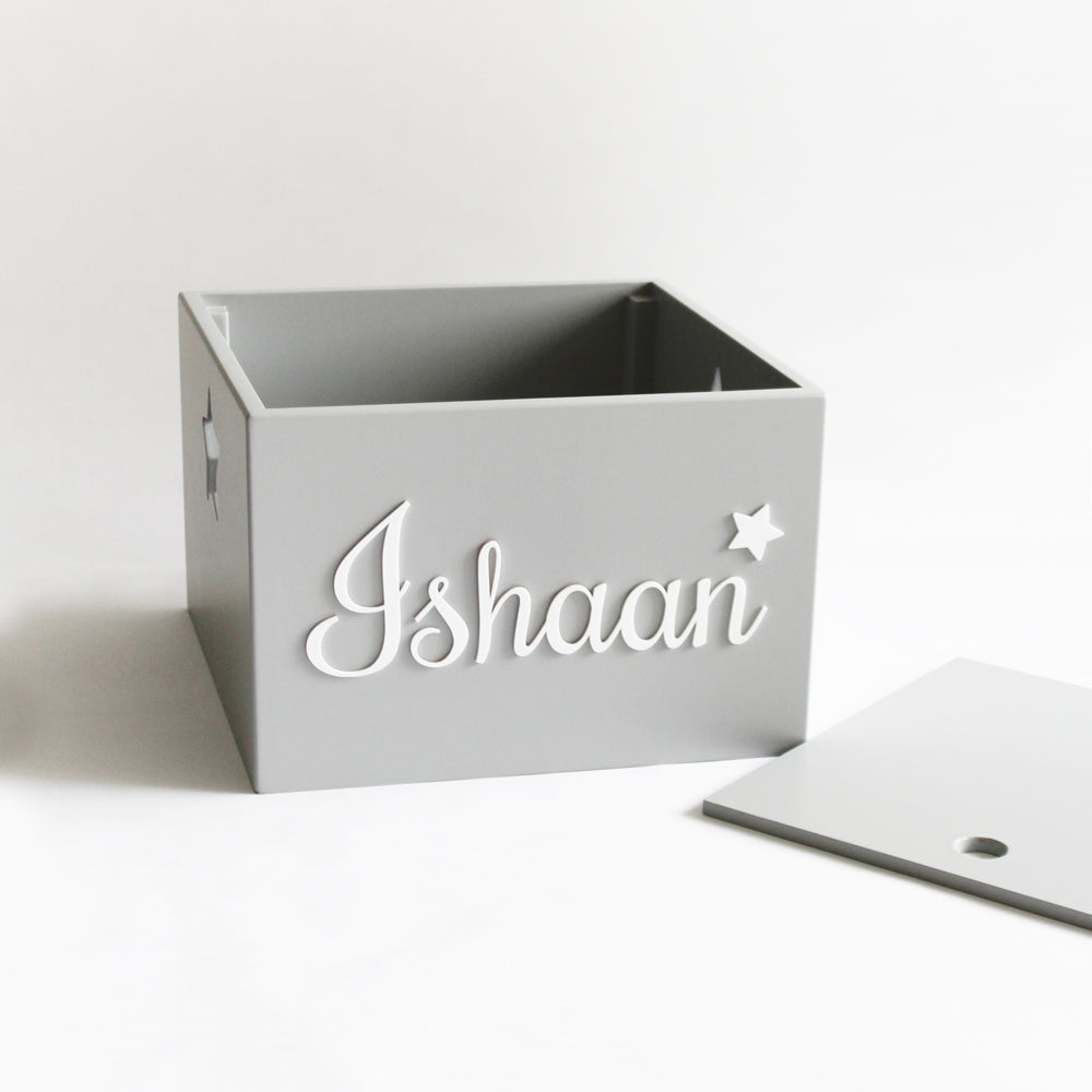 Personalized Star Box - Grey