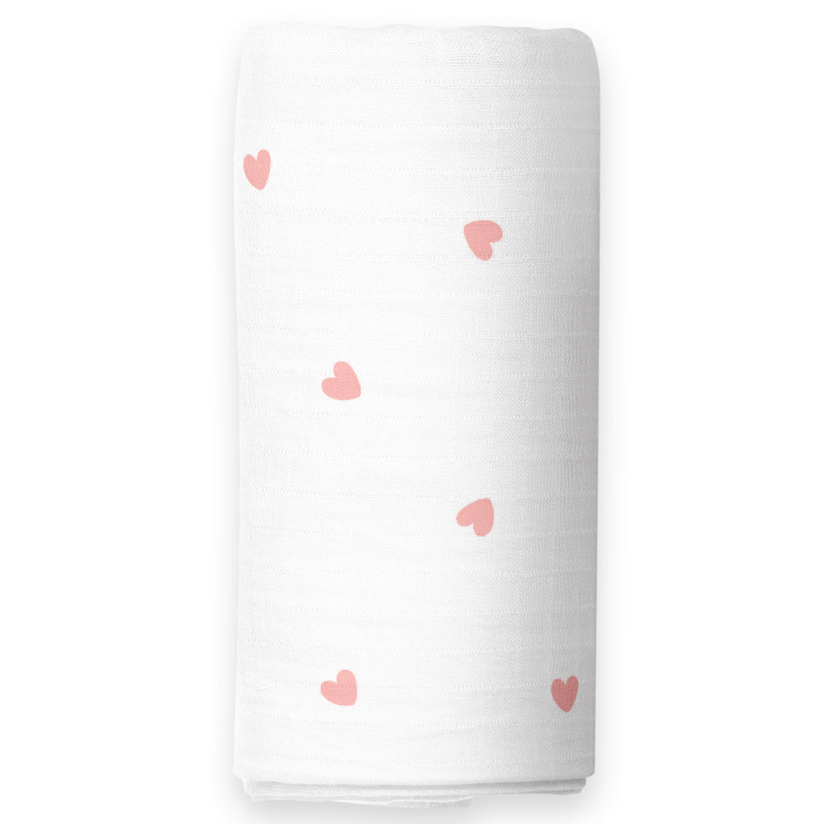Pink Small Heart Designs Swaddles