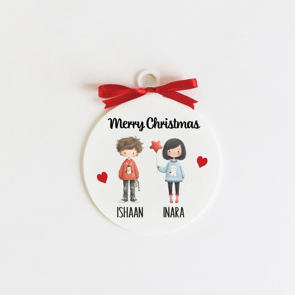 New Christmas Family Ornament - 2 people