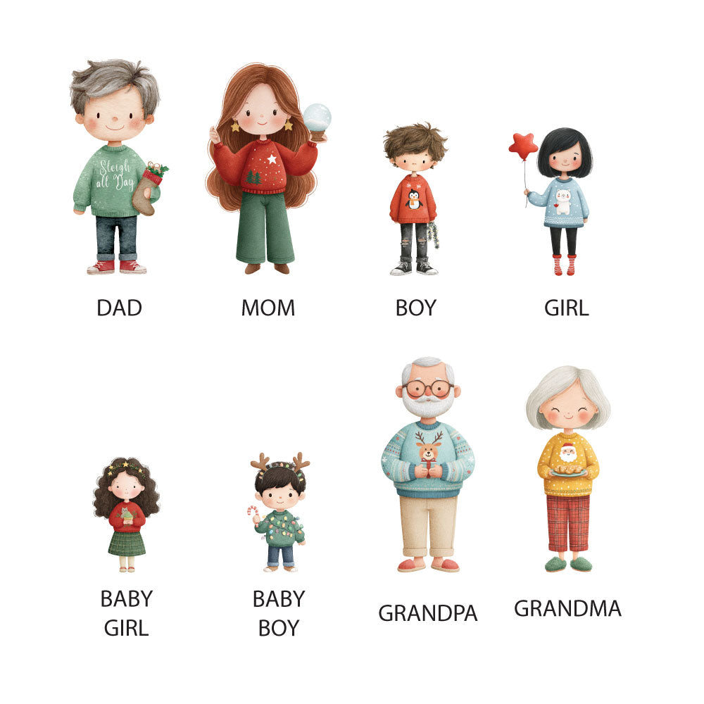 New Christmas Family Ornament - 1 person