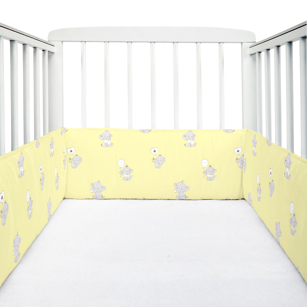 Ellie Friends Yellow Cot Bumper