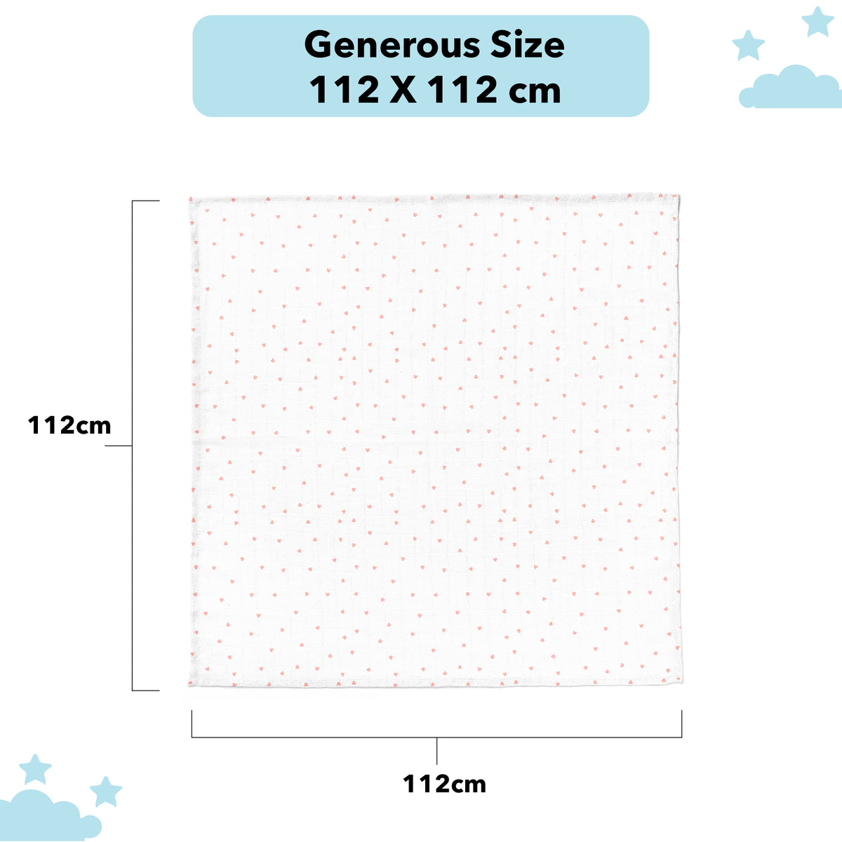 Pink Small Heart Designs Swaddles