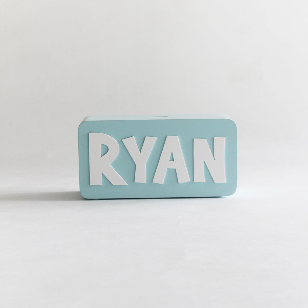 Rectangle Piggy Bank - Blue