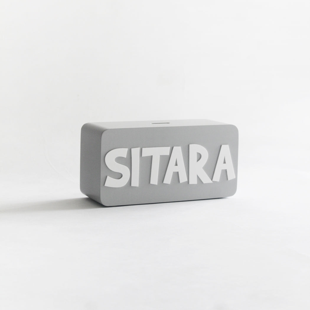 Rectangle Piggy Bank - Grey