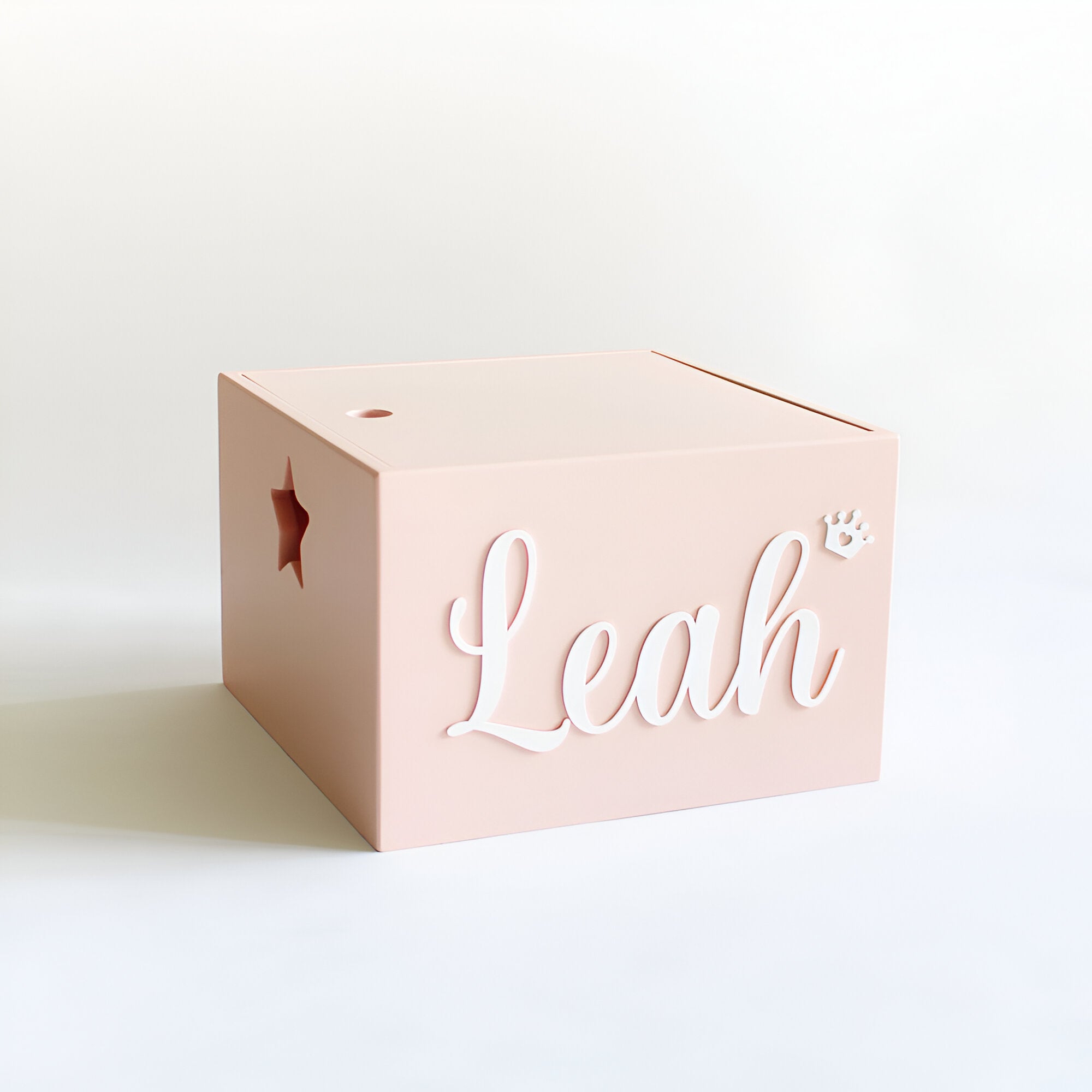 Personalized Star Box Cursive - Pink