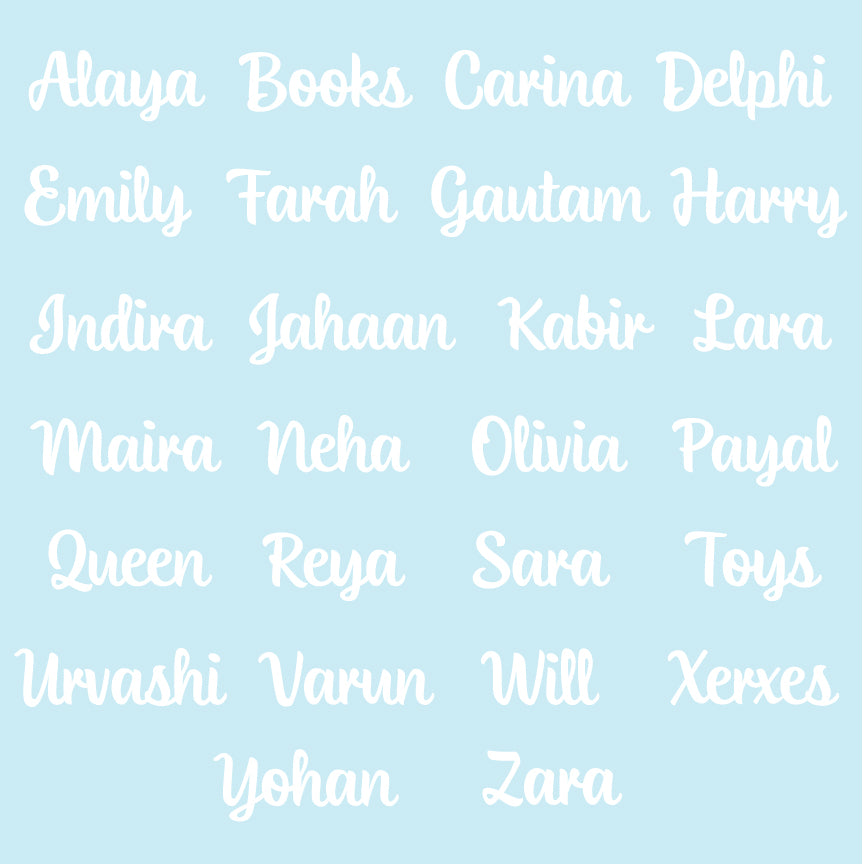 Name Plaque - Ellie - Blue