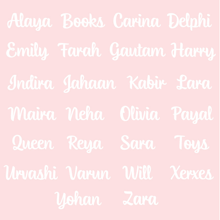 Name Plaque - Unicorn - Pink