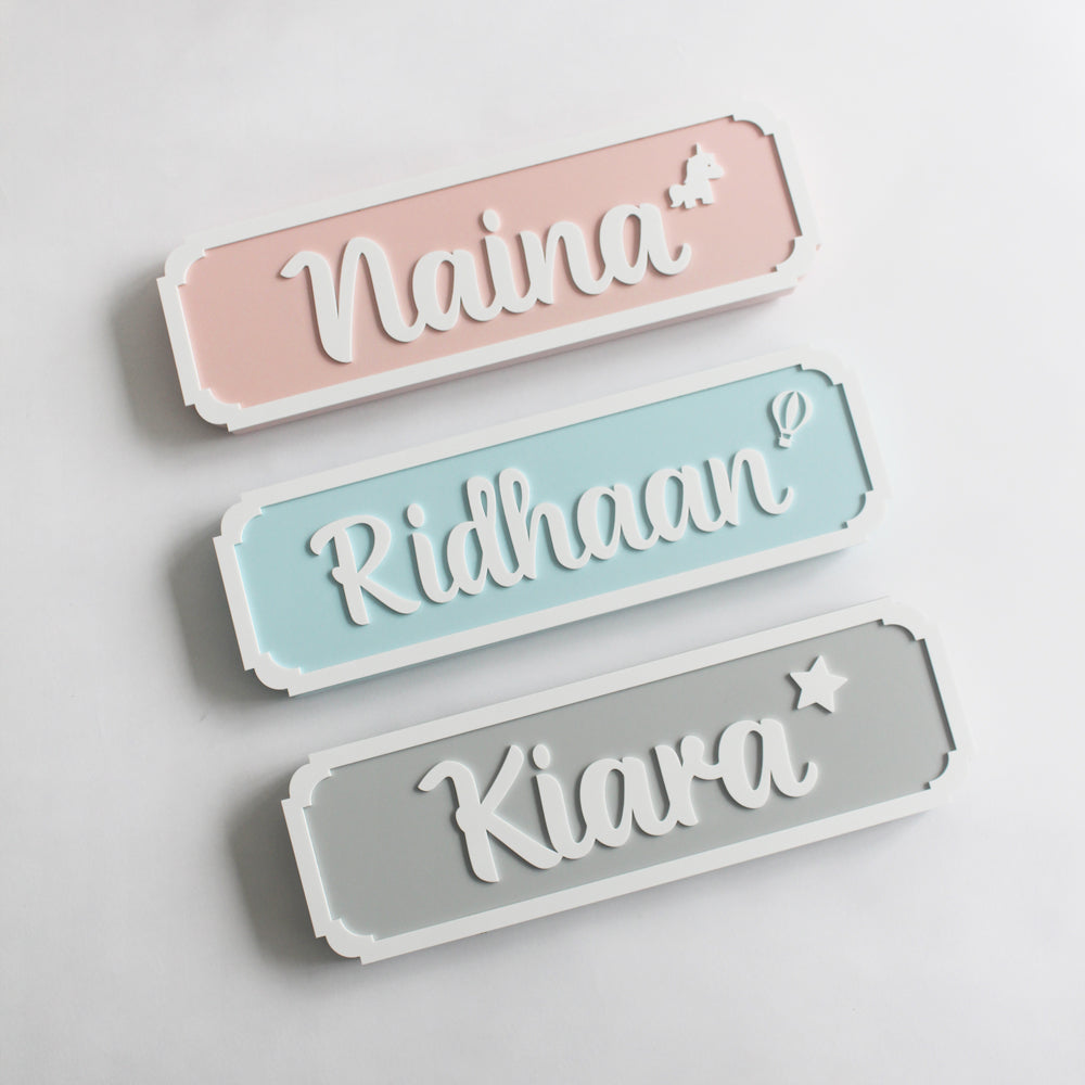 Name Plaque - with shape