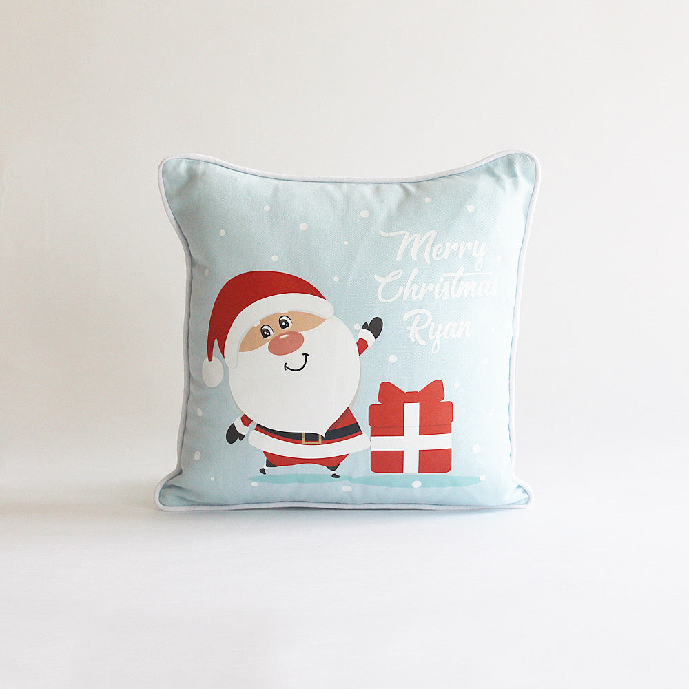 Christmas Santa Cushion - Blue
