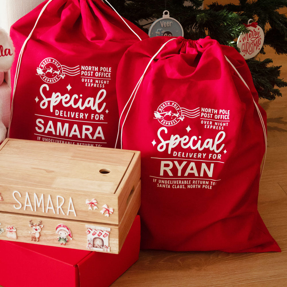 Personalized Special Delivery Santa Sack