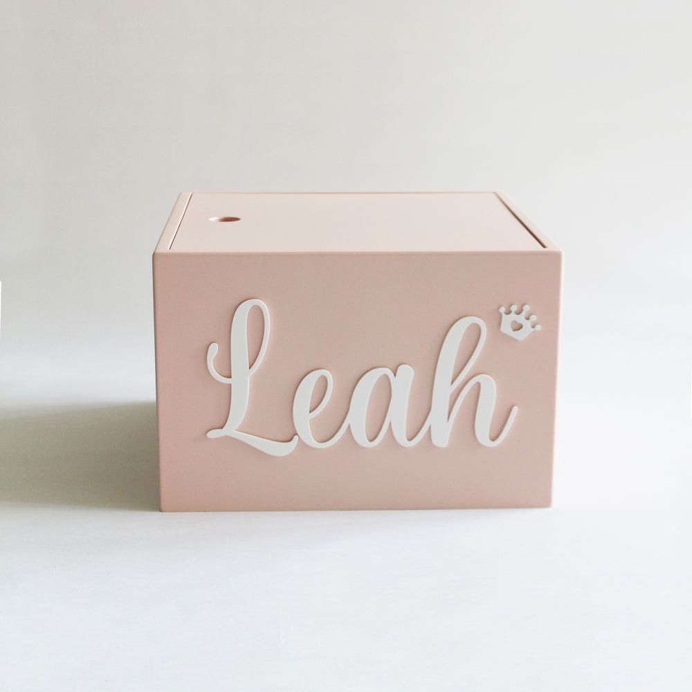 Personalized Star Box Cursive - Pink
