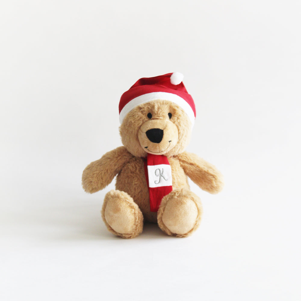 Personalized Christmas Teddy - Red with Cap