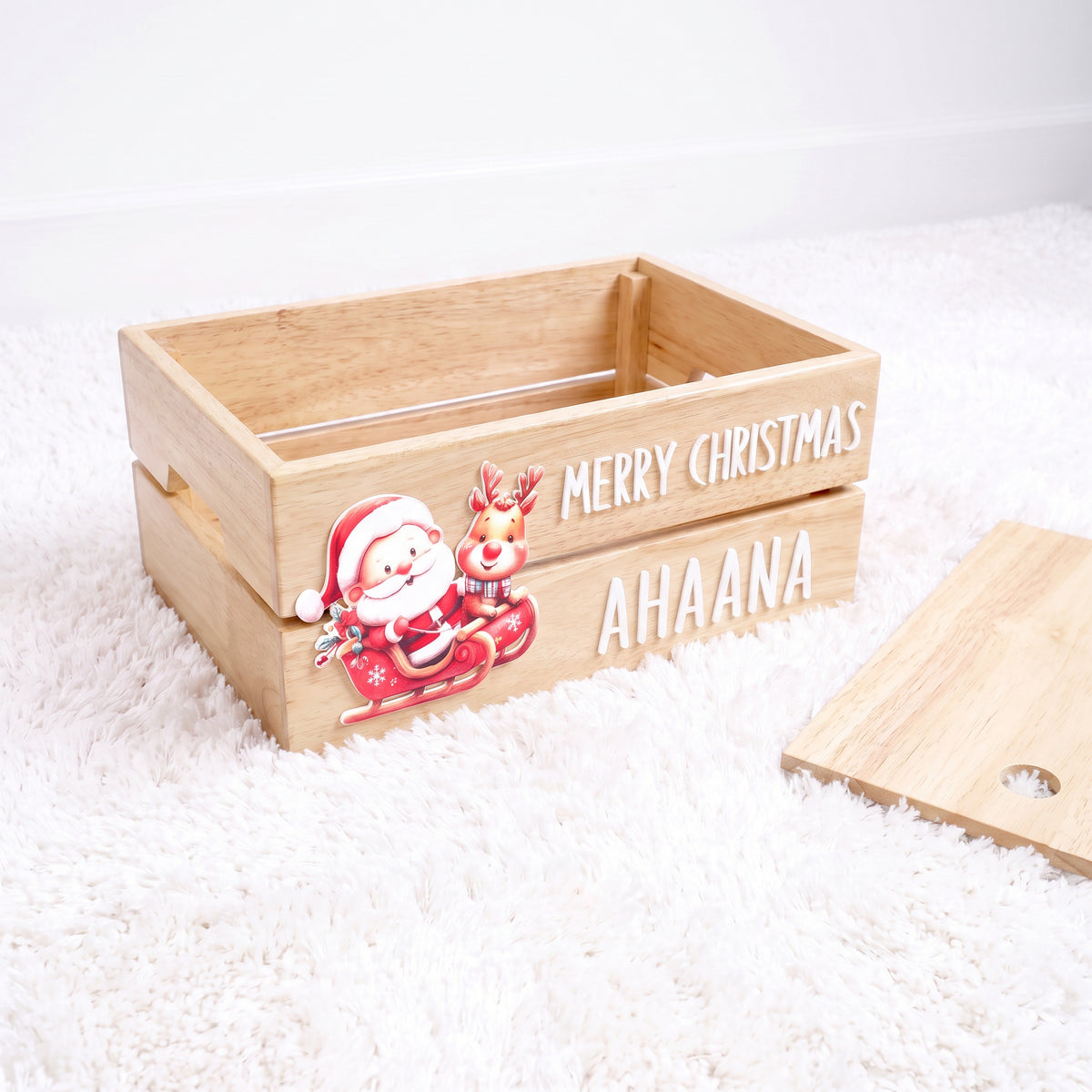 Santa On Sledge - Woodland