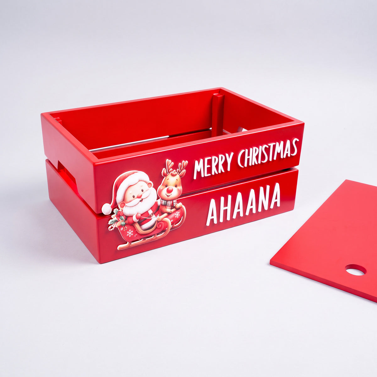 Santa On Sledge - Red