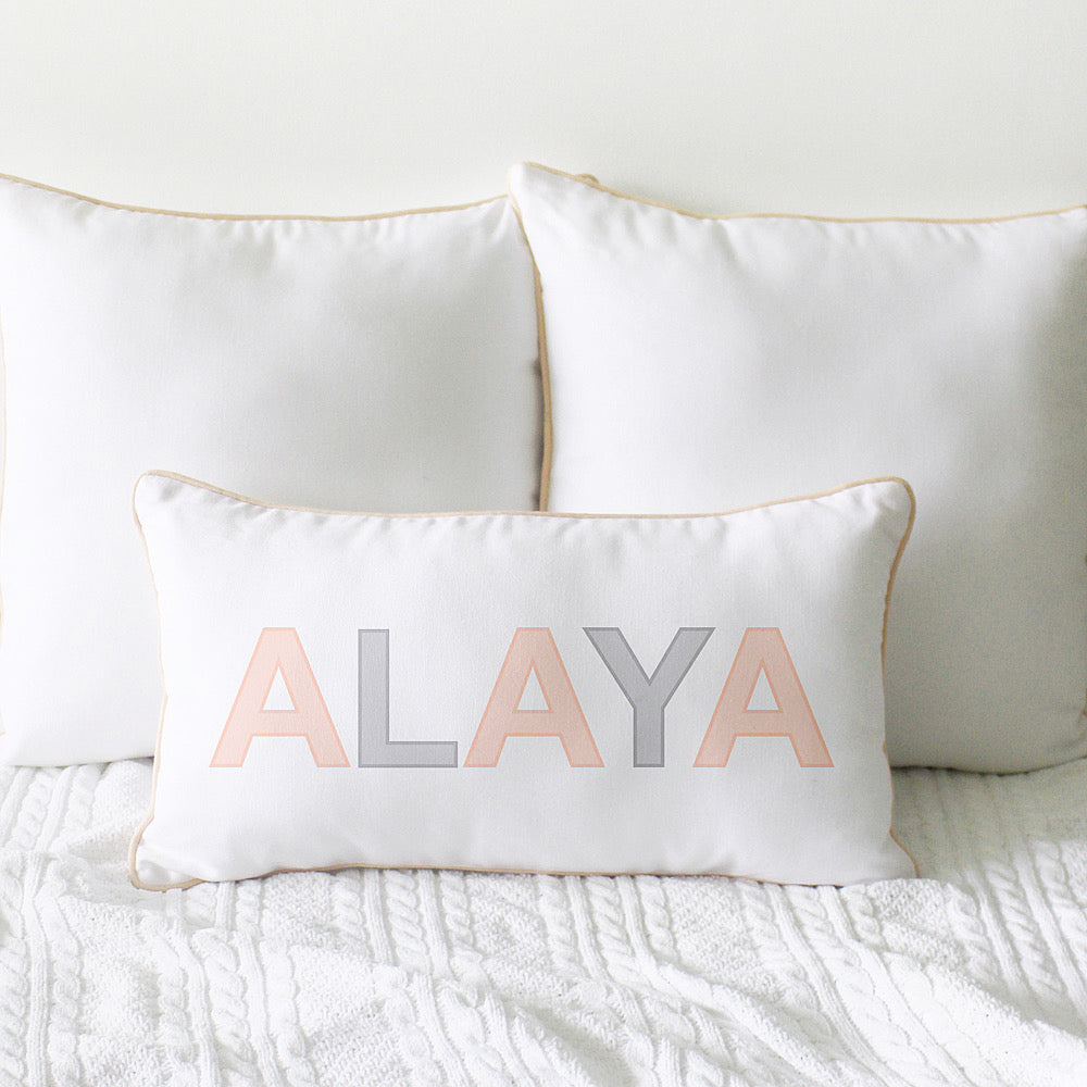 Name Cushion - Bold - Pink