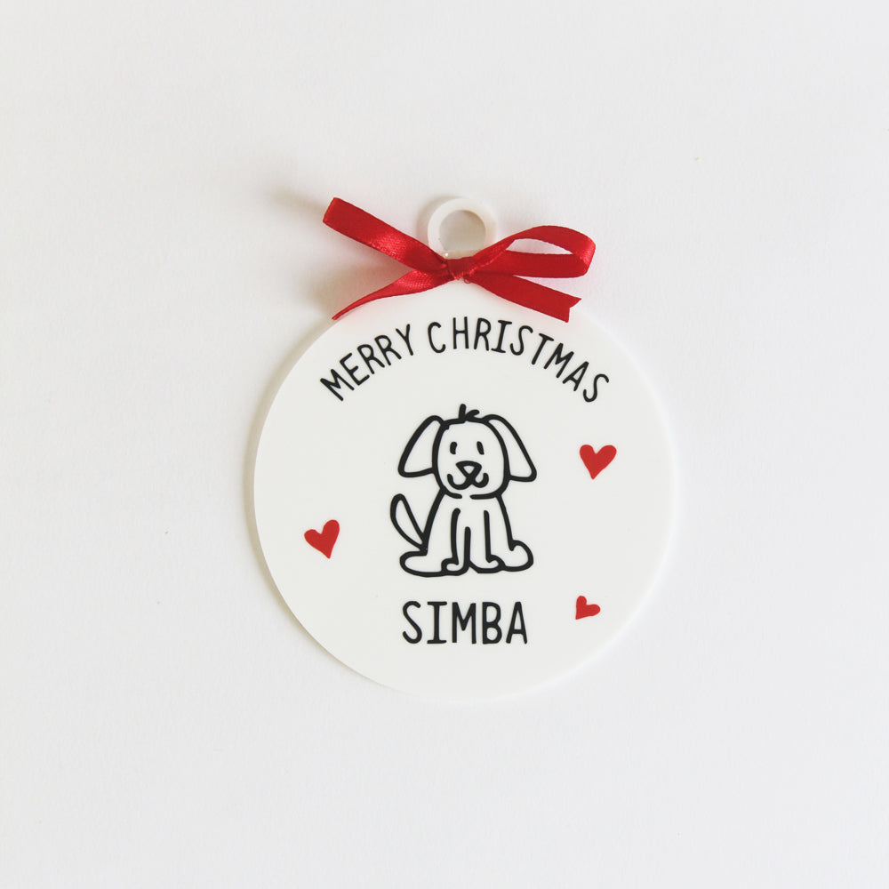 Christmas Doodle Ornament - 1 Person/Pet