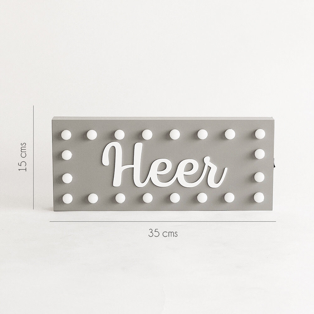 Hollywood Name Sign Light
