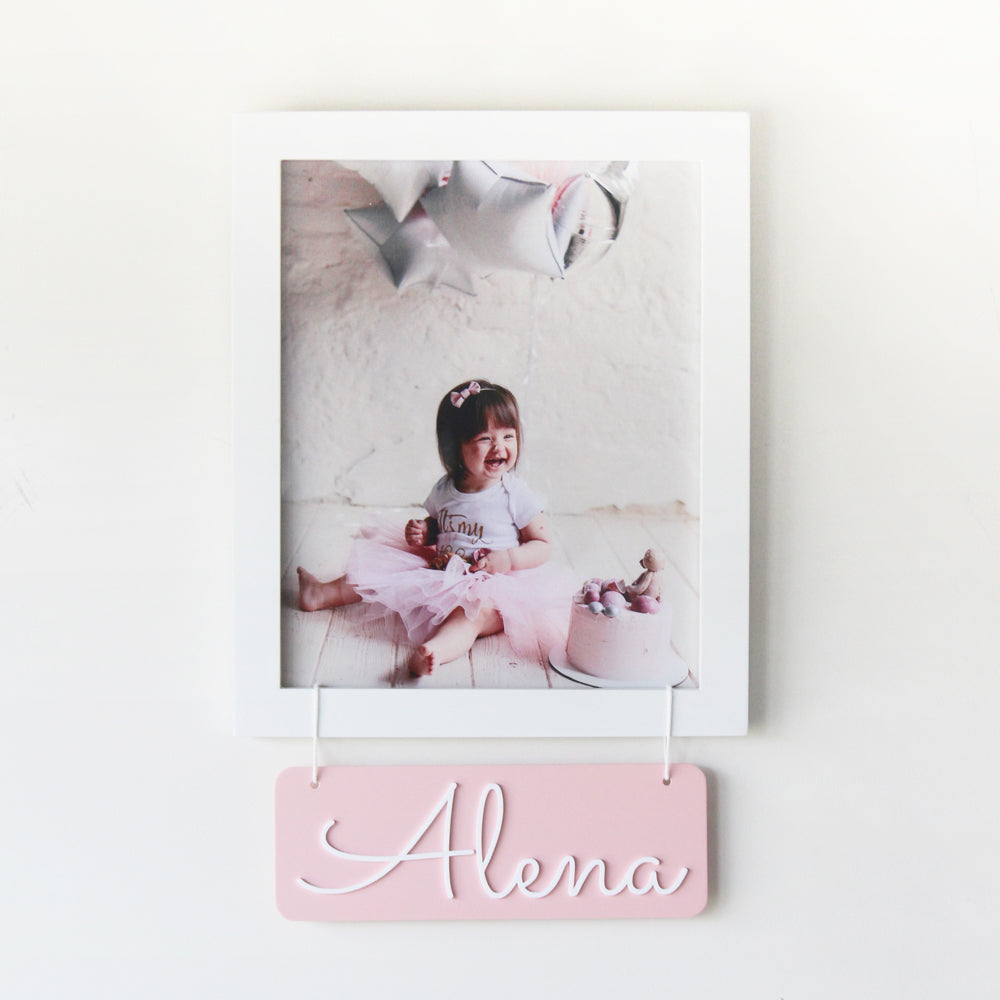 Personalized Name Frame - Pink