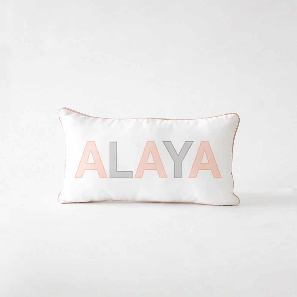 Name Cushion - Bold - Pink