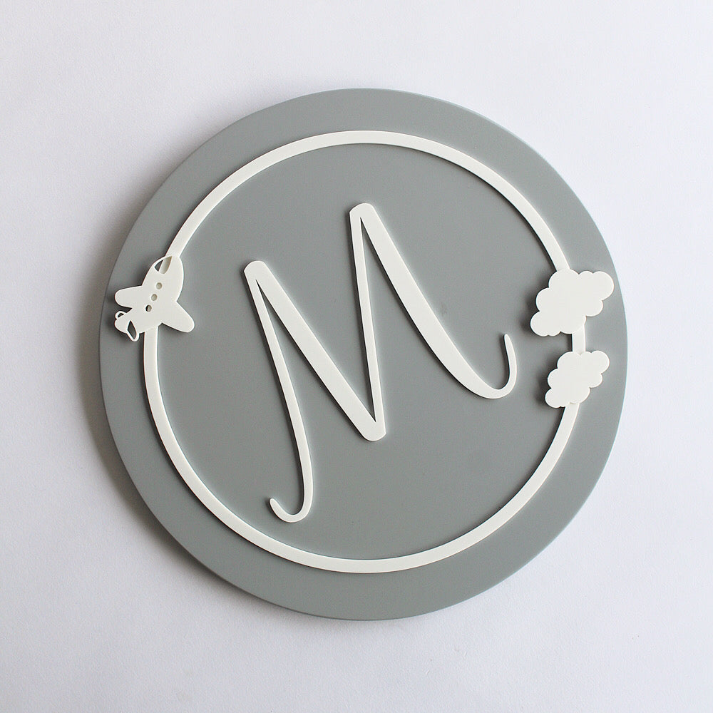 Name Sign Cursive Initial - Cloud Theme