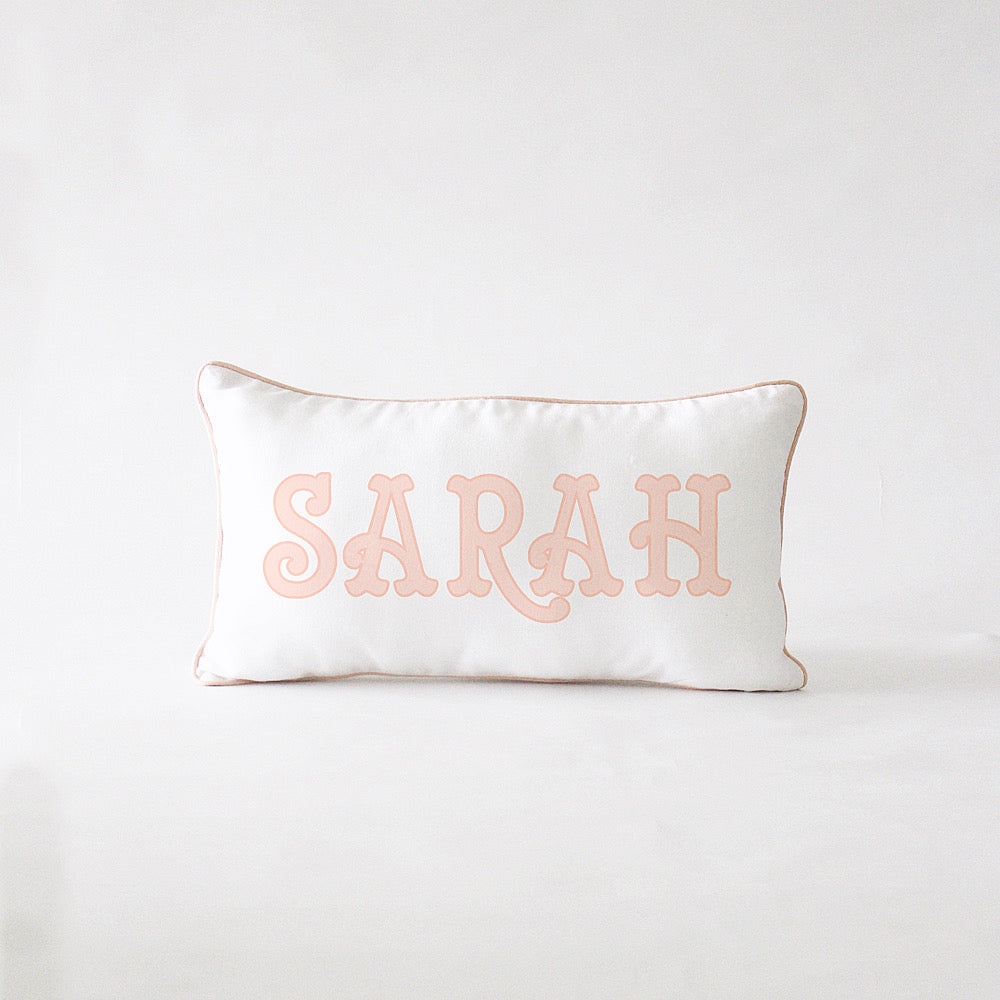 Name Cushion - Fancy - Pink