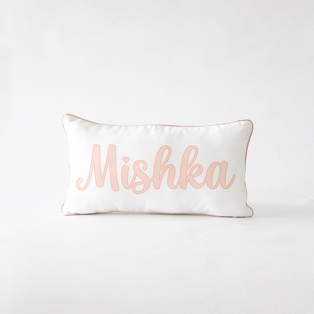 Name Cushion - Cursive - Pink