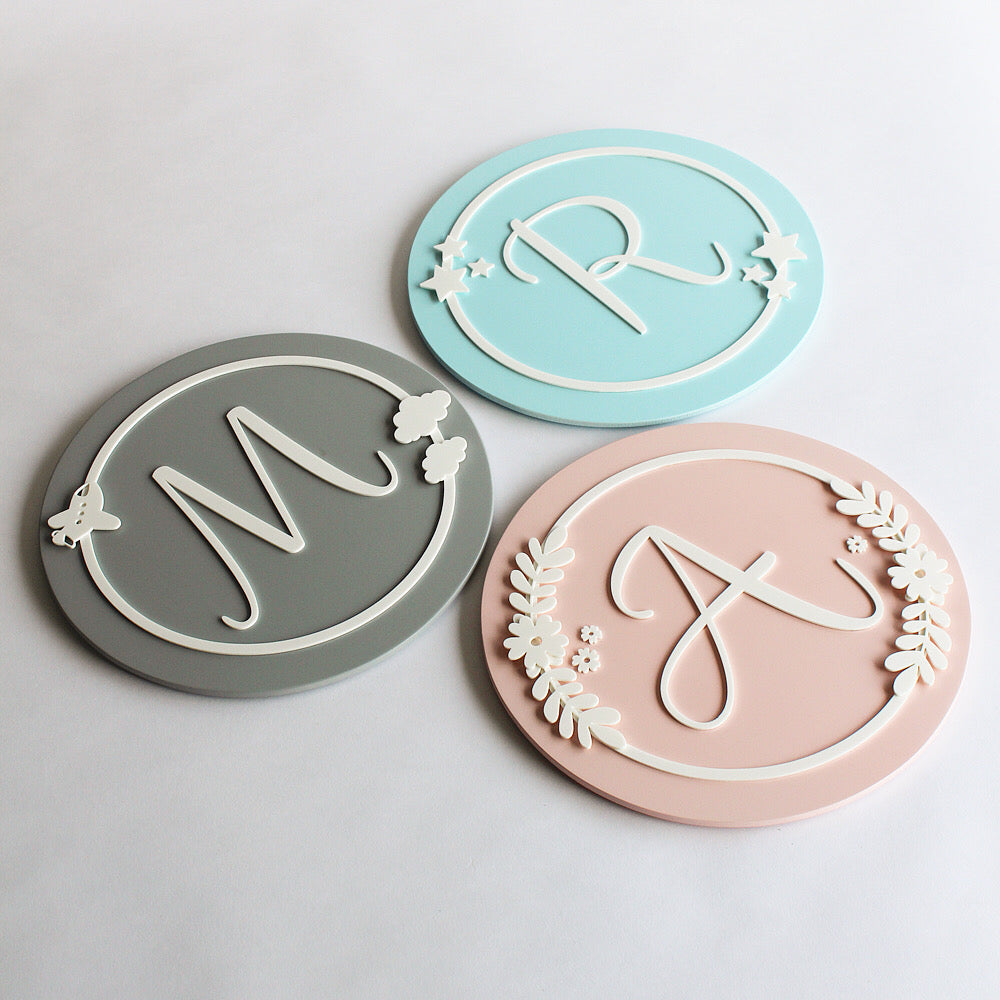 Name Sign Cursive Initial - Star Theme