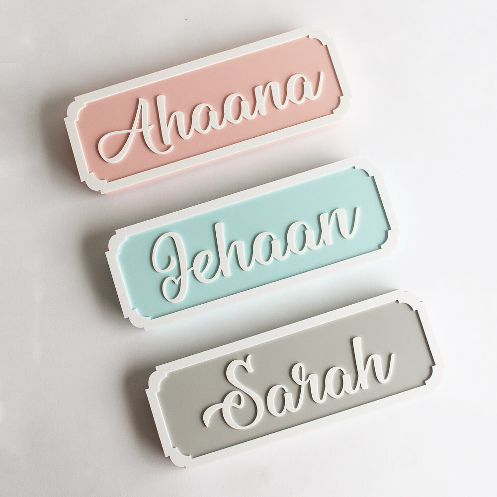 Name Plaque - Fancy