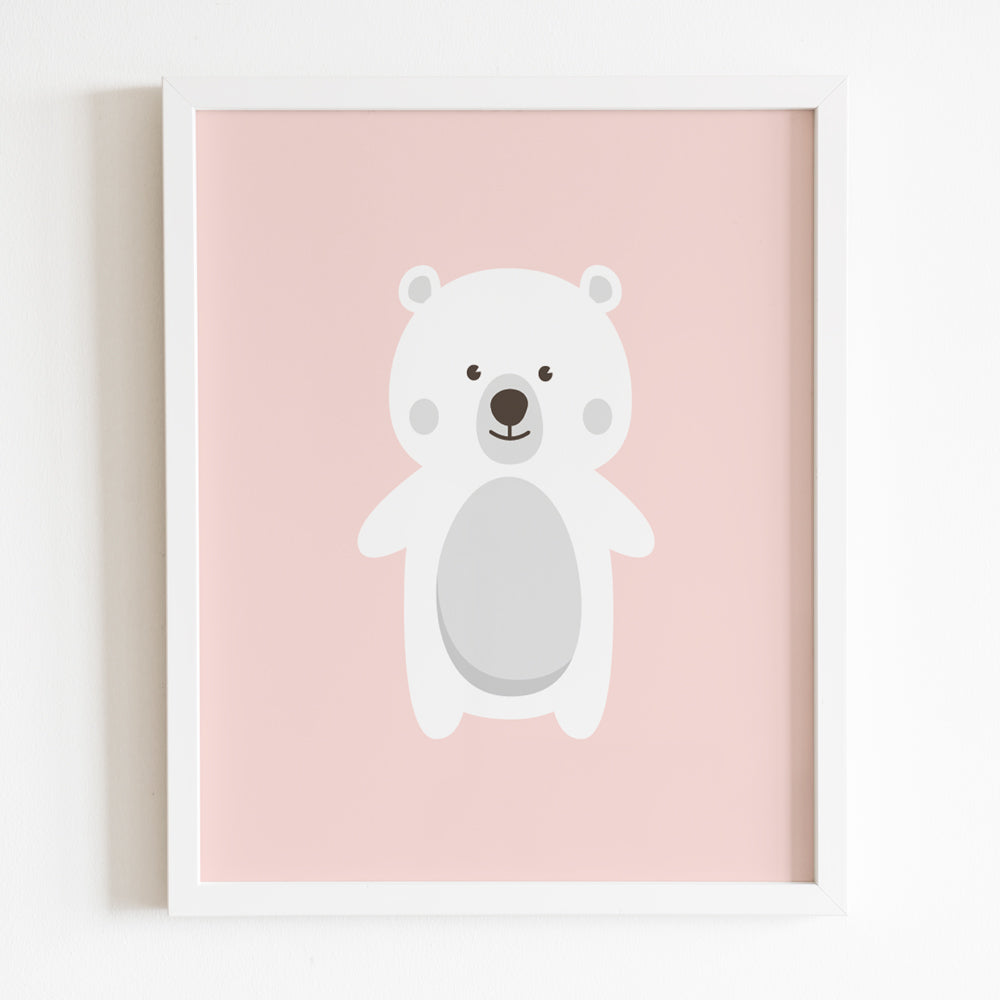 Baby Animal Frames Set - Pink